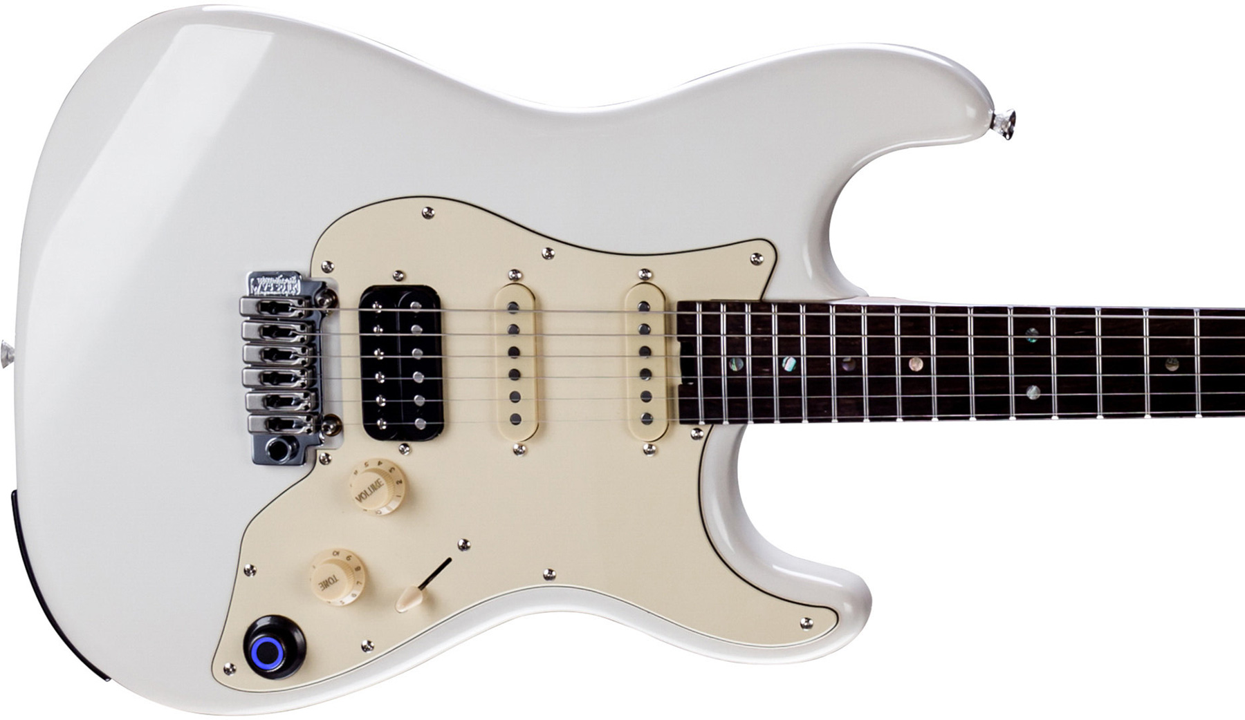 Mooer Gtrs P800 Pro Intelligent Guitar Hss Trem Rw - Olympic White - Guitare Électrique ModÉlisation & Midi - Variation 2