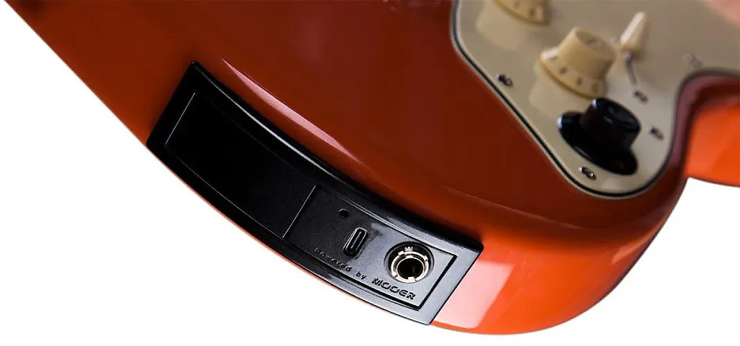 Mooer Gtrs P800 Pro Intelligent Guitar Hss Trem Rw - Fiesta Red - Guitare Électrique ModÉlisation & Midi - Variation 3