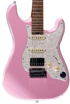 Guitare électrique modélisation & midi Mooer GTRS S801 Intelligent Guitar - Shell pink
