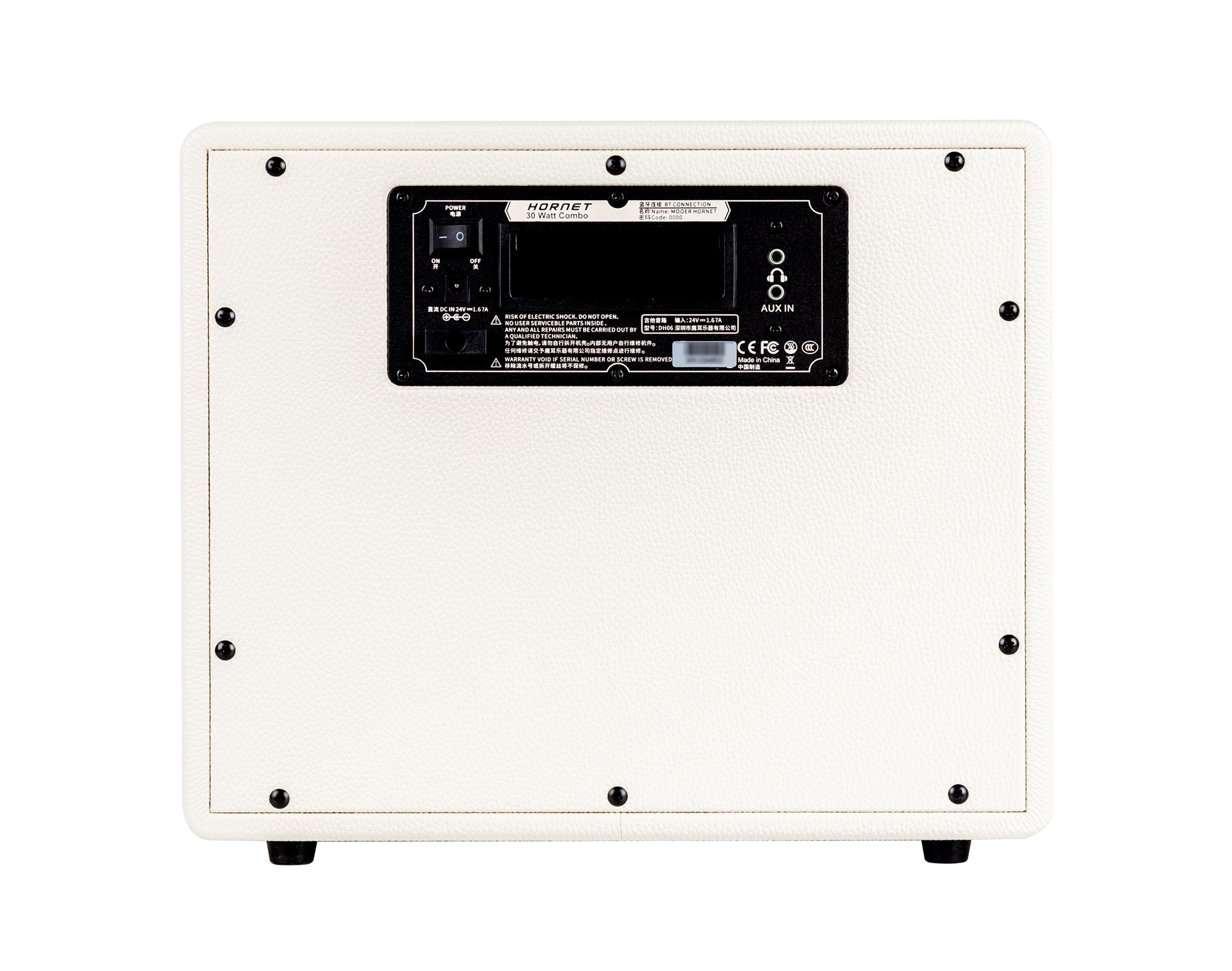 Mooer Hornet 30 White 30w 1x8 - Mini Ampli Guitare - Variation 1