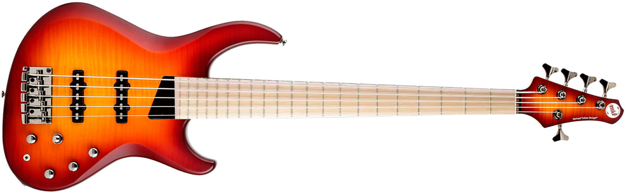 Mtd Saragota Deluxe Ksdx5mn-dcb Kingston 5c Active Lau - Deep Cherry Burst - Basse Électrique Solid Body - Main picture