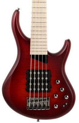 Basse électrique solid body Mtd Kingston Super KSUPER5MP 5-String - Dark brown burst