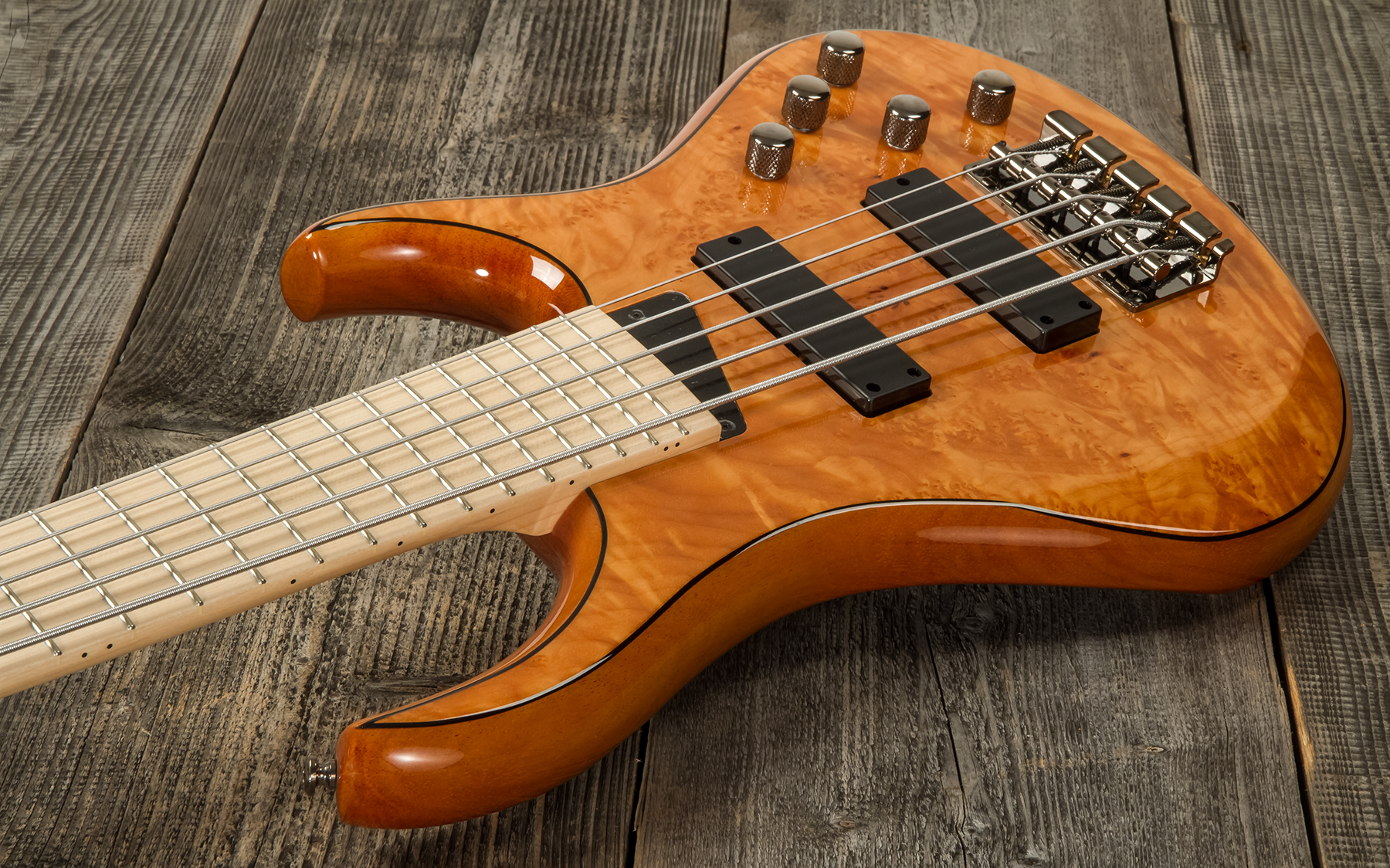 Mtd Kz5mp-ng Kingston 5c Active Mn - Natural Gloss - Basse Électrique Solid Body - Variation 2