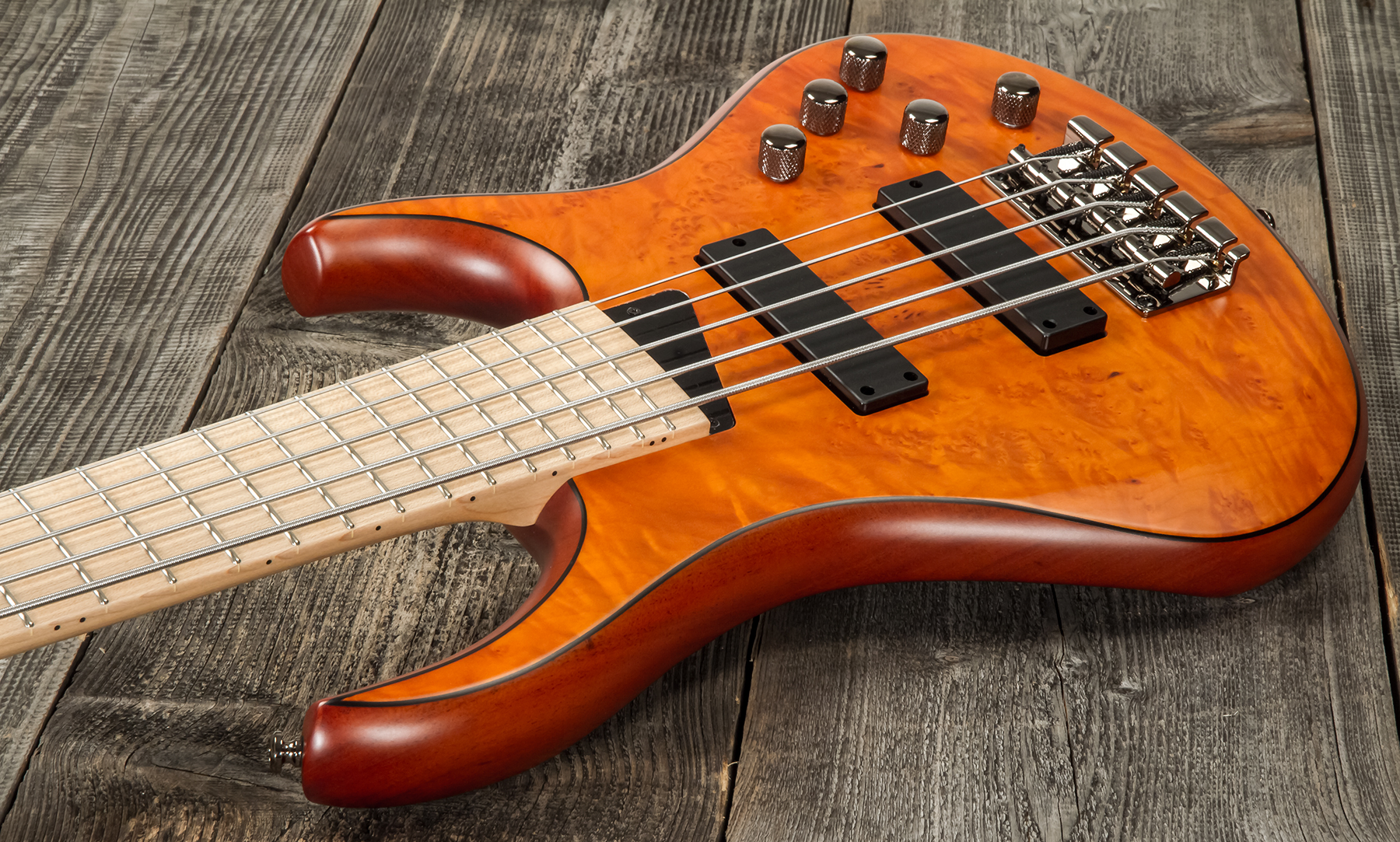 Mtd Kz5mp-sa Kingston 5c Active Mn - Satin Amber - Basse Électrique Solid Body - Variation 2