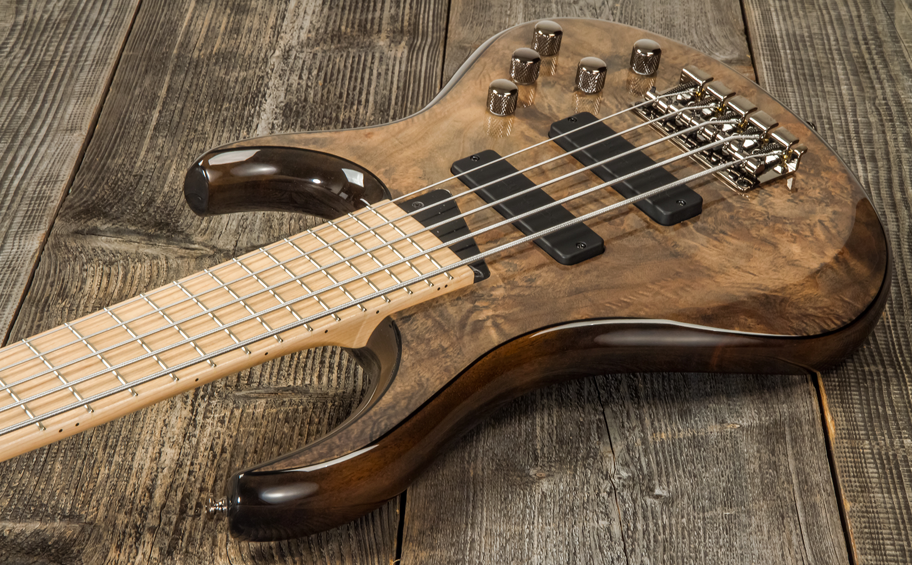 Mtd Kzx5mp-mo Kingston 5c Active Bartolini Mn - Mocha - Basse Électrique Solid Body - Variation 2