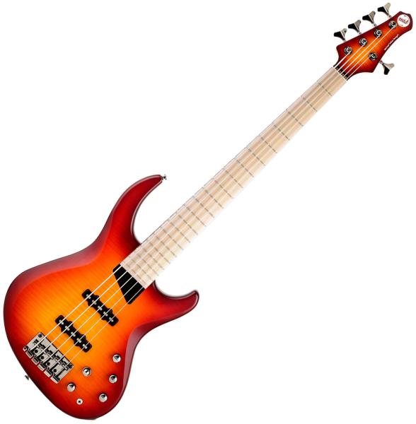 Mtd Kingston Saragota Deluxe KSDX5MN 5-String - deep cherry