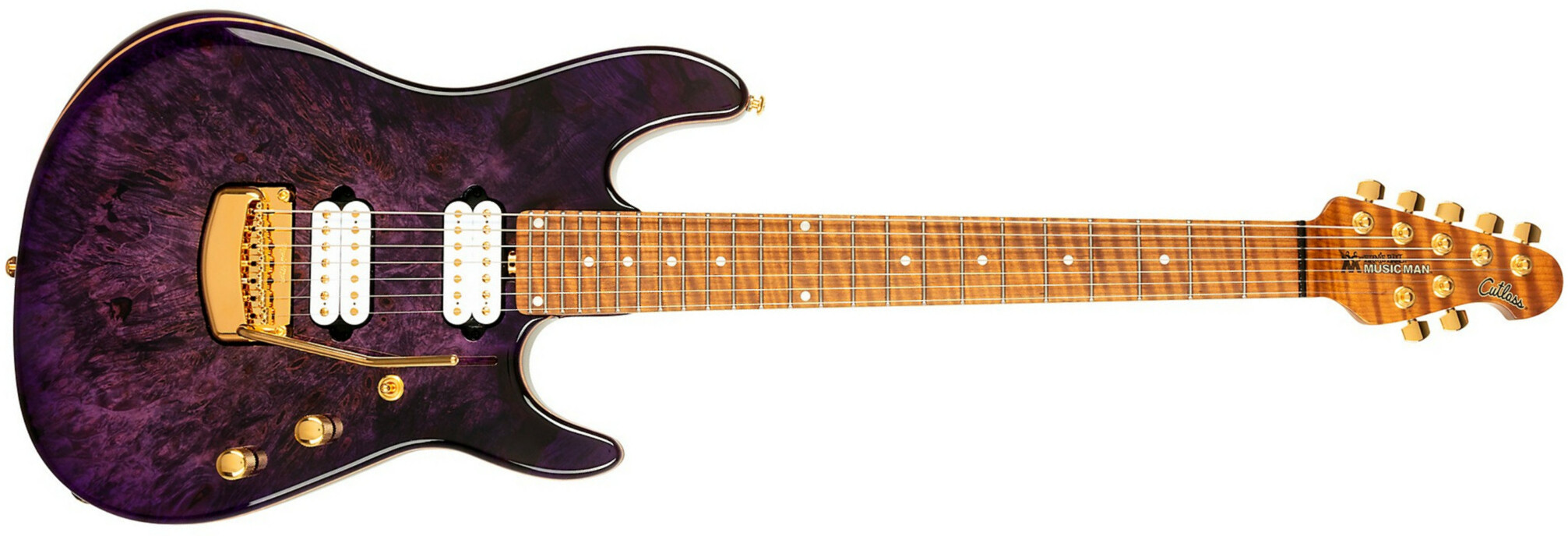 Music Man Jason Richardson7 Cutlass Signature 7c 2h Trem Mn - Majora Purple - Guitare Électrique 7 Cordes - Main picture