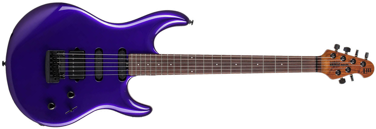 Music Man Steve Lukather Luke Iii 3 Hss Signature Trem Rw - Firemist Purple - Guitare Électrique Forme Str - Main picture