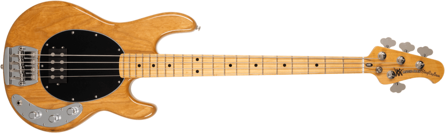 Music Man Stingray Retro 70s Usa Active Mn - Heritage Natural - Basse Électrique Solid Body - Main picture