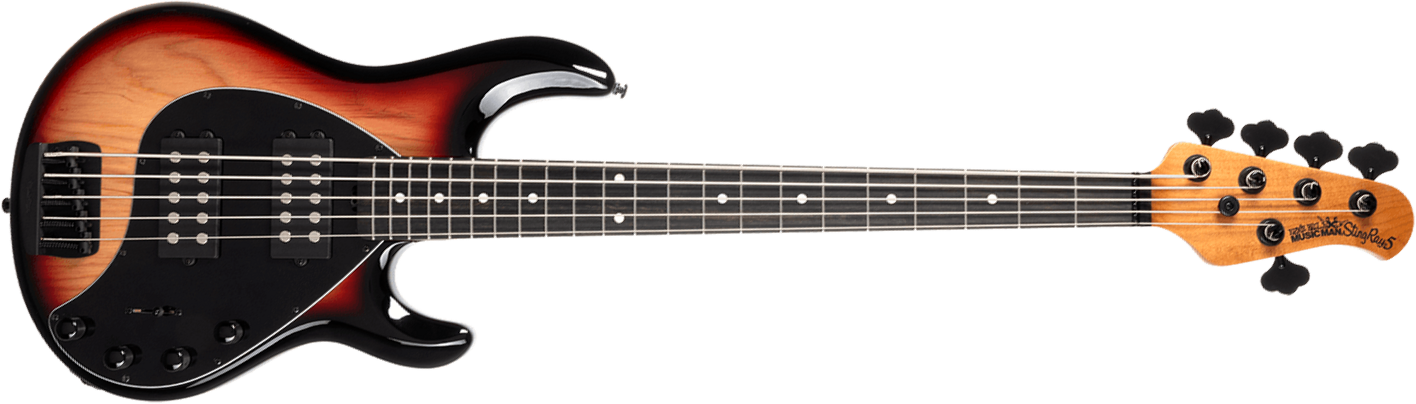 Music Man Stingray Special Hh 5c Active Eb +housse - Faded Vintage Sunburst - Basse Électrique Solid Body - Main picture