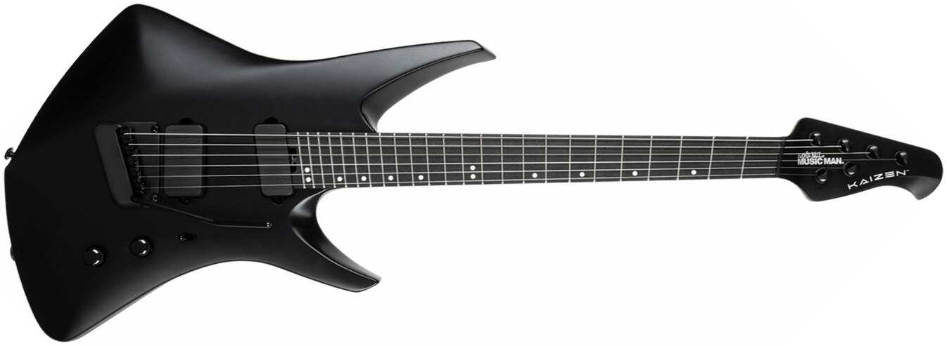 Music Man Tosin Abasi Kaizen 6c Signature Multiscale 2h Trem Eb - Apollo Black - Guitare Électrique Multi-scale - Main picture