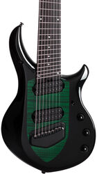 Guitare électrique 8 et 9 cordes Music man John Petrucci Majesty 8 - Emerald sky