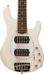 Basse électrique solid body Music man Sterling 5 HH (RW) - White