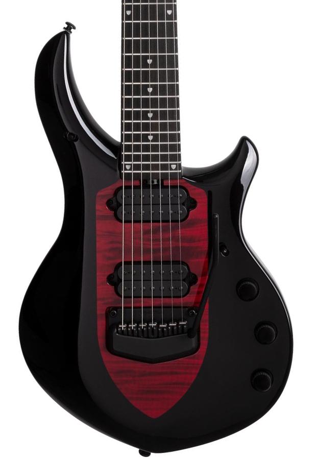 Guitare électrique signature Music man John Petrucci Majesty 7 +Gig Bag - Sanguine red
