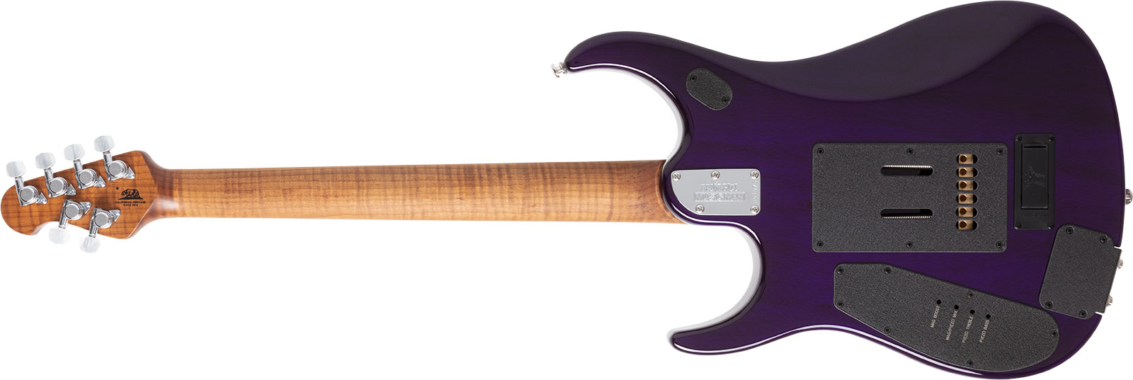 Music Man John Petrucci Jp15 Signature 2h Dimarzio Piezo Trem Mn +housse - Purple Nebula Flame Top - Guitare Électrique MÉtal - Variation 1