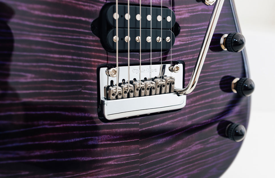 Music Man John Petrucci Jp15 Signature 2h Dimarzio Piezo Trem Mn +housse - Purple Nebula Flame Top - Guitare Électrique MÉtal - Variation 3