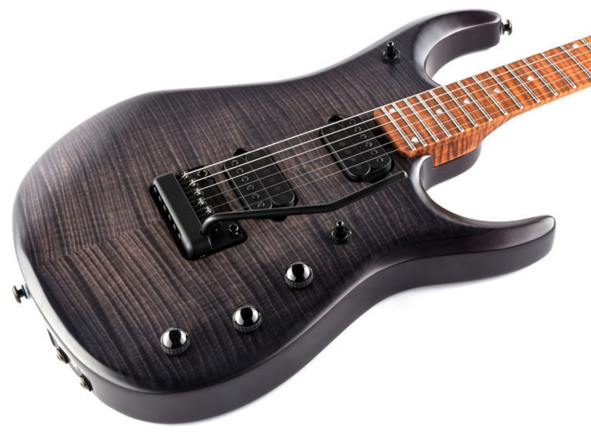 Music Man John Petrucci Jp15 Signature Hh Dimarzio Piezo Trem Mn - Flame Trans Black Burst - Guitare Électrique MÉtal - Variation 2