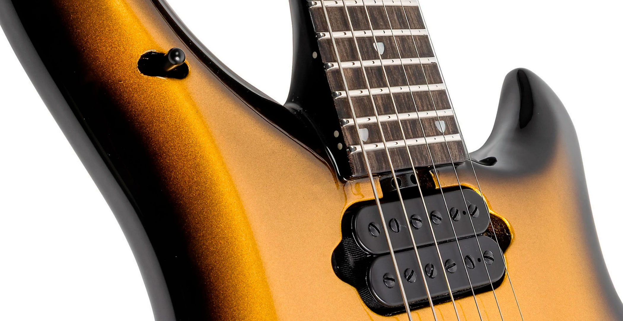 Music Man John Petrucci Majesty 6 Signature 2h Dimarzio Piezo Trem Eb +etui - Gold Eclipse - Guitare Électrique Signature - Variation 5