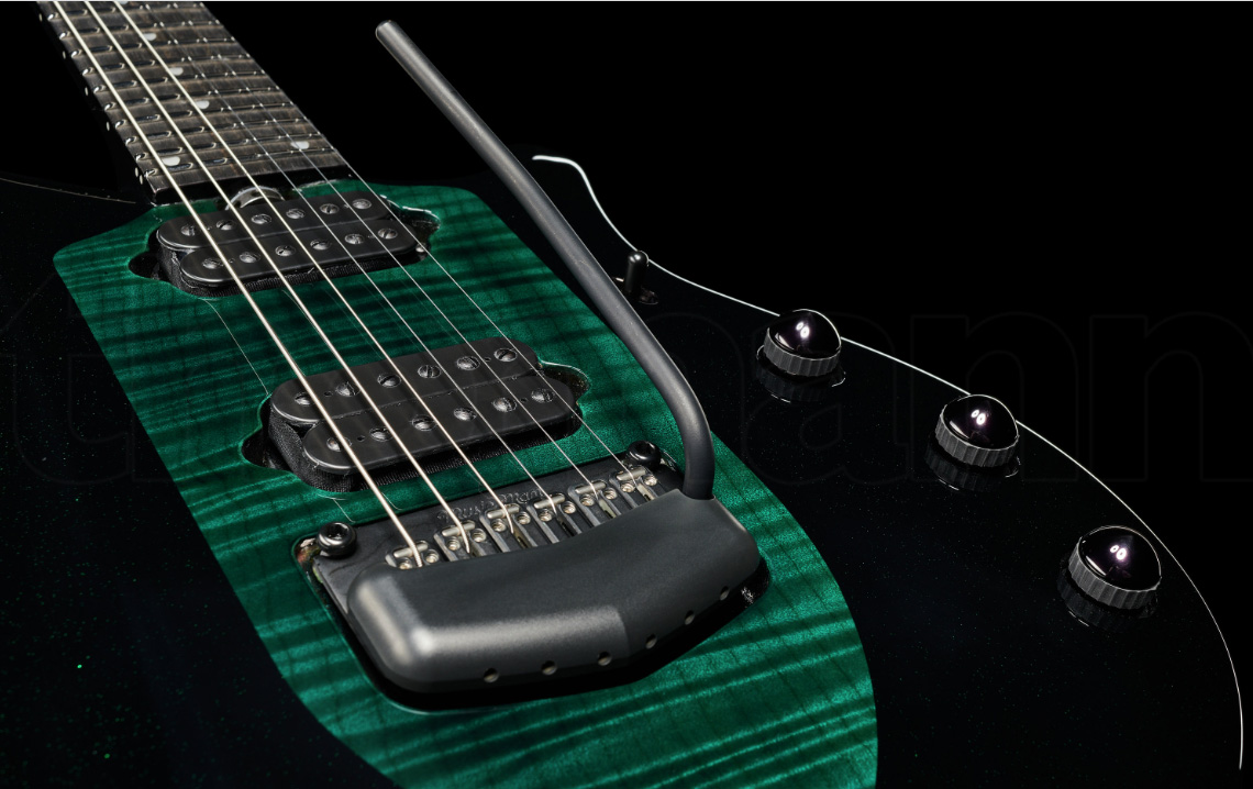 Music Man John Petrucci Majesty 6 Signature 2h Dimarzio Piezo Trem Eb - Emerald Sky - Guitare Électrique MÉtal - Variation 3