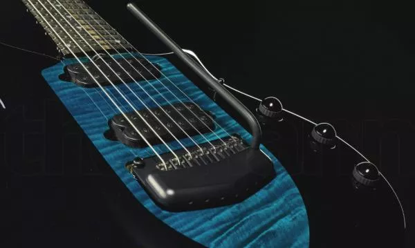 Guitare électrique solid body Music man John Petrucci Majesty 7 - okelani blue