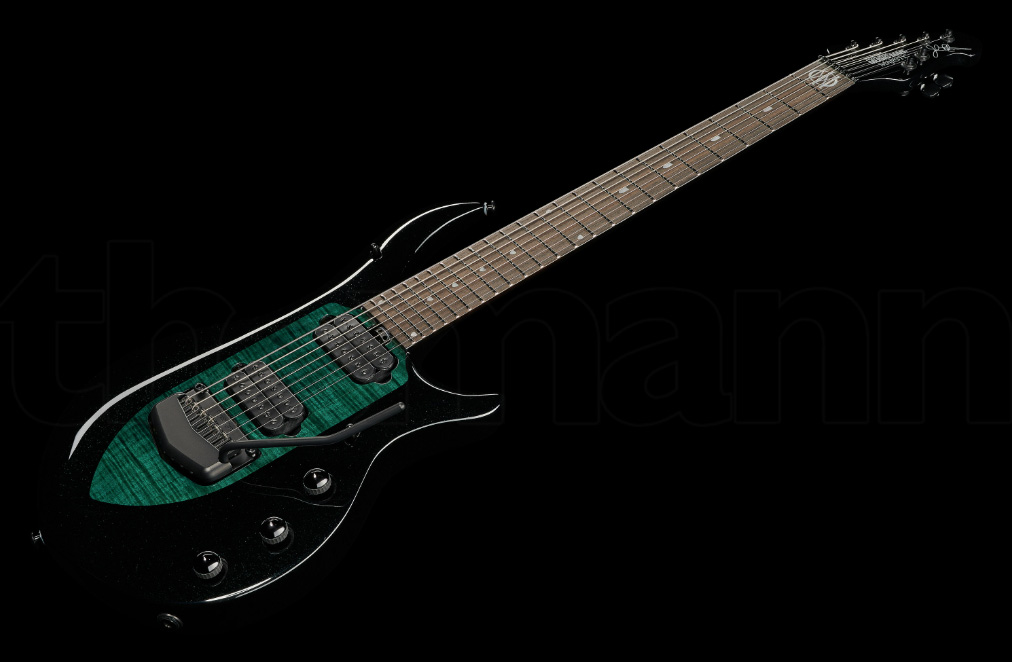 Music Man John Petrucci Majesty 7 Signature 2h Dimarzio Piezo Trem Eb - Emerald Sky - Guitare Électrique 7 Cordes - Variation 2