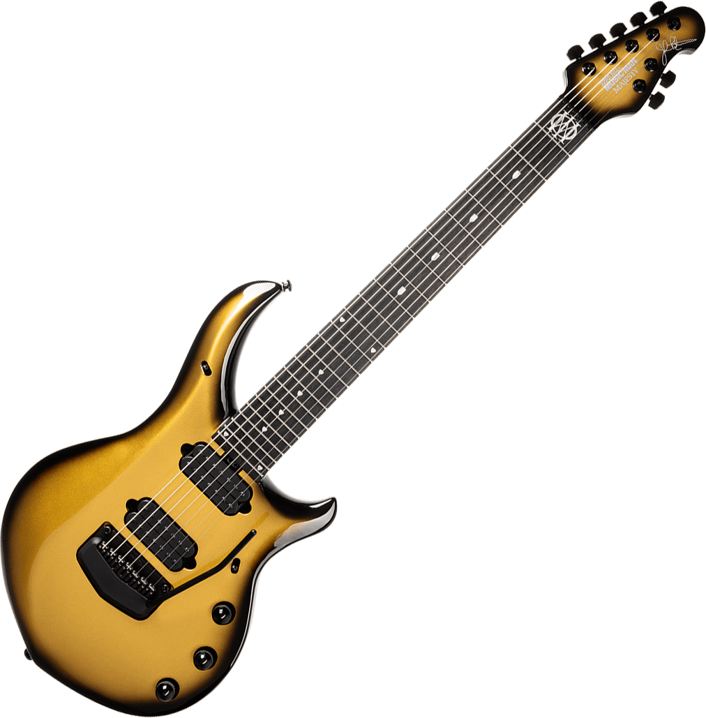 Music Man John Petrucci Majesty 7c Signature 2h Dimarzio Piezo Trem Eb +etui - Gold Eclipse - Guitare Électrique Signature - Variation 1
