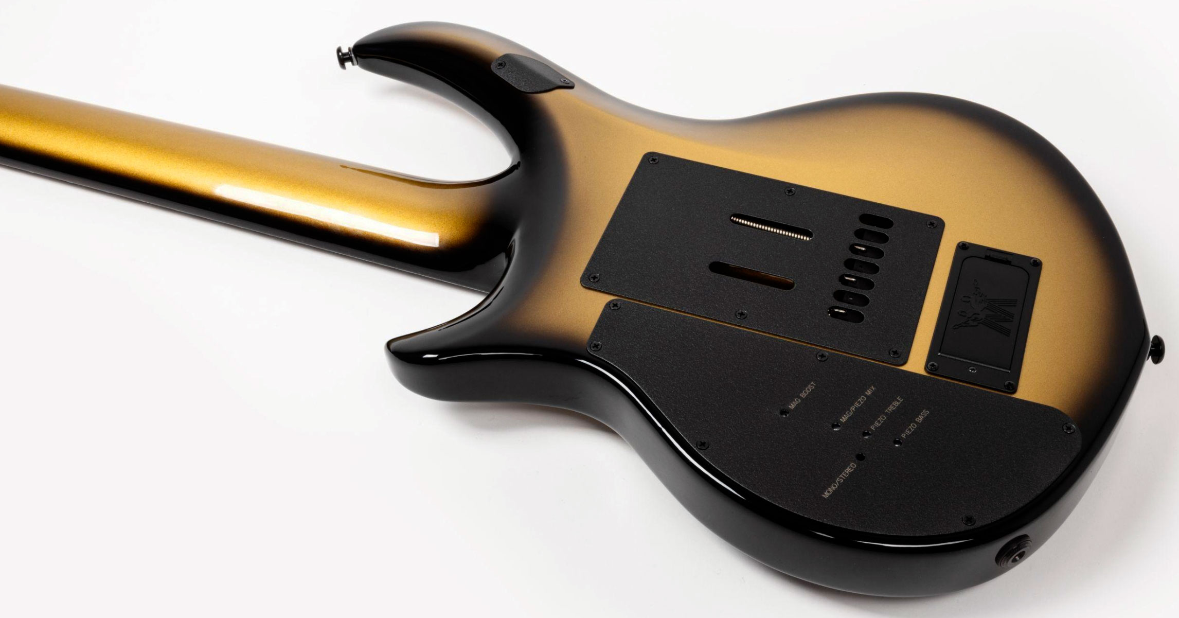 Music Man John Petrucci Majesty 7c Signature 2h Dimarzio Piezo Trem Eb +etui - Gold Eclipse - Guitare Électrique Signature - Variation 5