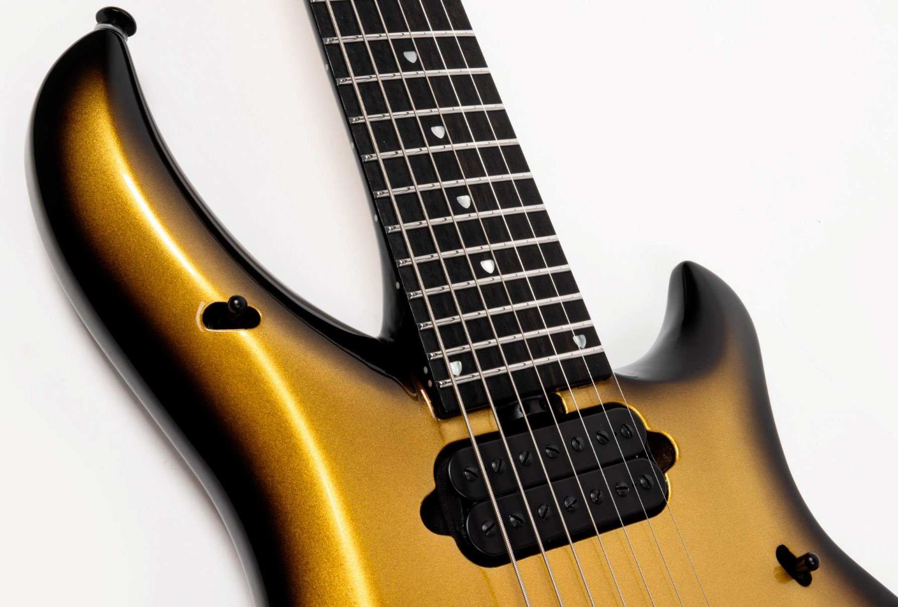 Music Man John Petrucci Majesty 7c Signature 2h Dimarzio Piezo Trem Eb +etui - Gold Eclipse - Guitare Électrique Signature - Variation 6