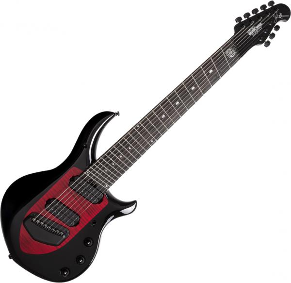 Guitare électrique multi-scale Music man John Petrucci Majesty 8 - Sanguine Red