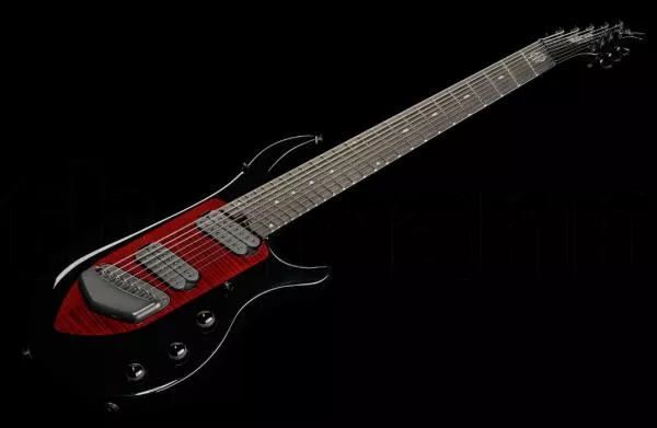 Guitare électrique multi-scale Music man John Petrucci Majesty 8 - sanguine red