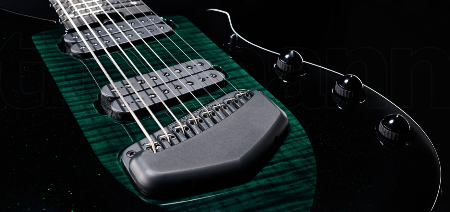 Music Man John Petrucci Majesty 8c Signature 2h Dimarzio Piezo Ht Eb - Emerald Sky - Guitare Électrique 8 Et 9 Cordes - Variation 3