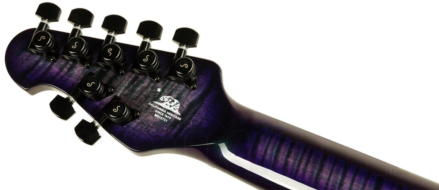 Music Man John Petrucci Majesty Maple Top 7 Signature 2h Dimarzio Piezo Trem Eb - Crystal Amethyst - Guitare Électrique 7 Cordes - Variation 5