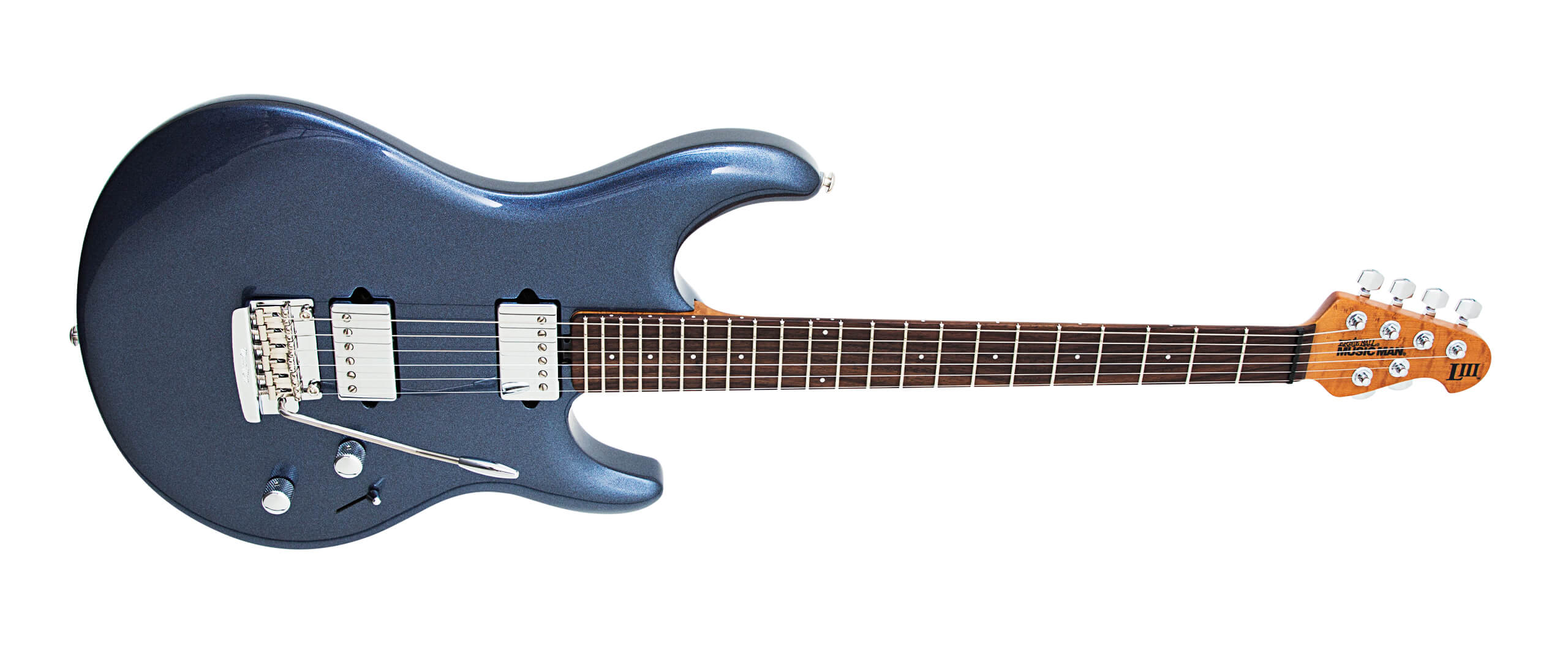 Music Man Steve Lukather Iii 3 Signature Hss Trem Rw - Bodhi Blue - Guitare Électrique Forme Str - Variation 2