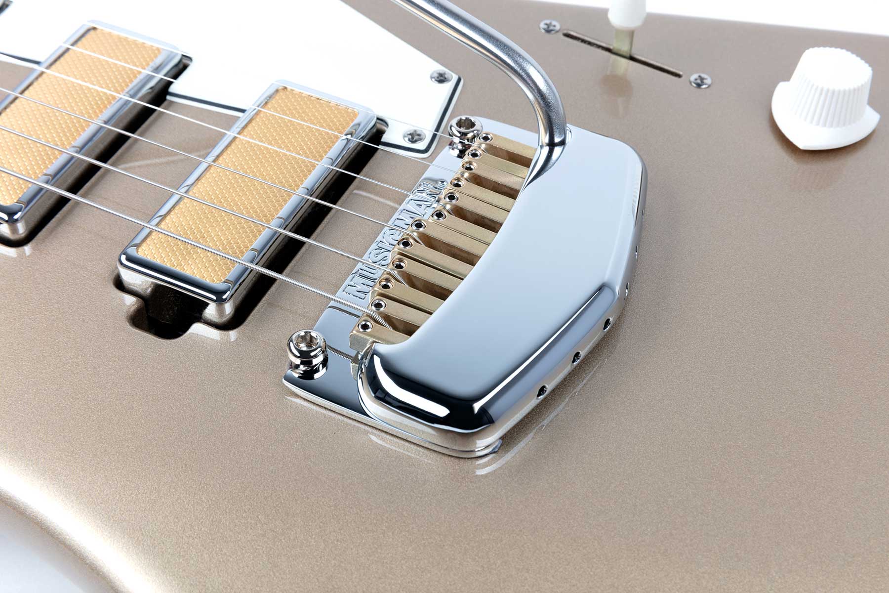 Music Man St Vincent Goldie 3h Trem Eb - Cashmere - Guitare Électrique RÉtro Rock - Variation 3