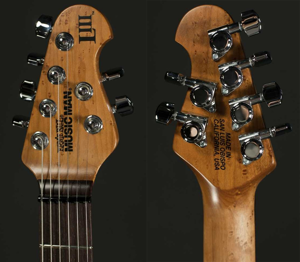 Music Man Steve Lukather Luke Iii 3 Hh Signature Trem Rw - Black - Guitare Électrique Forme Str - Variation 3