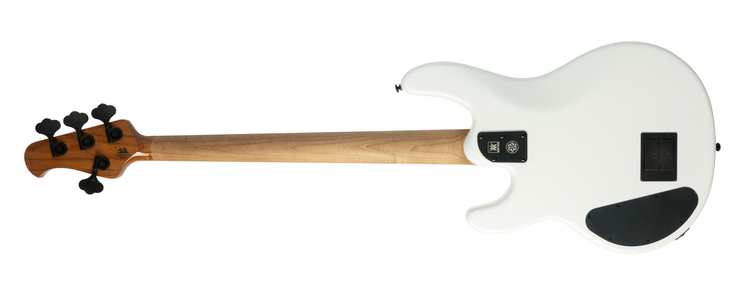 Music Man Stingray Darkray H Active Eb +housse - White Sparkle - Basse Électrique Solid Body - Variation 1