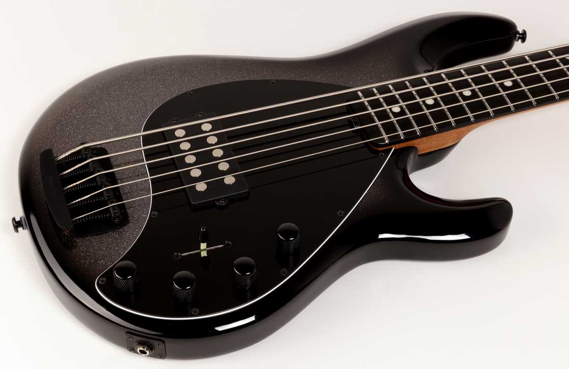 Music Man Stingray Special H 5c Active Eb  +housse - Smoked Chrome - Basse Électrique Solid Body - Variation 2