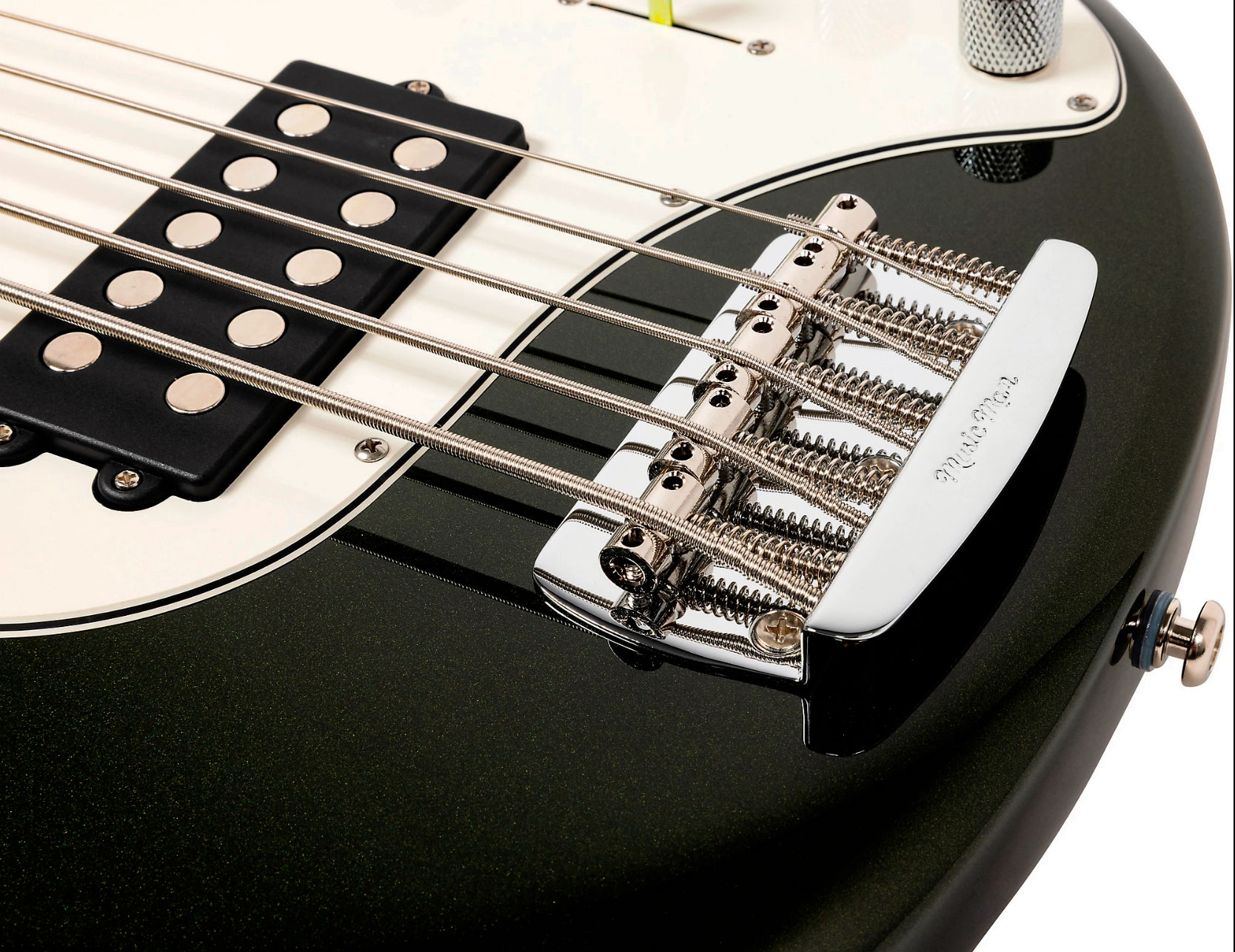 Music Man Stingray Special H 5c Active Rw +housse - Fallout Green - Basse Électrique Solid Body - Variation 4