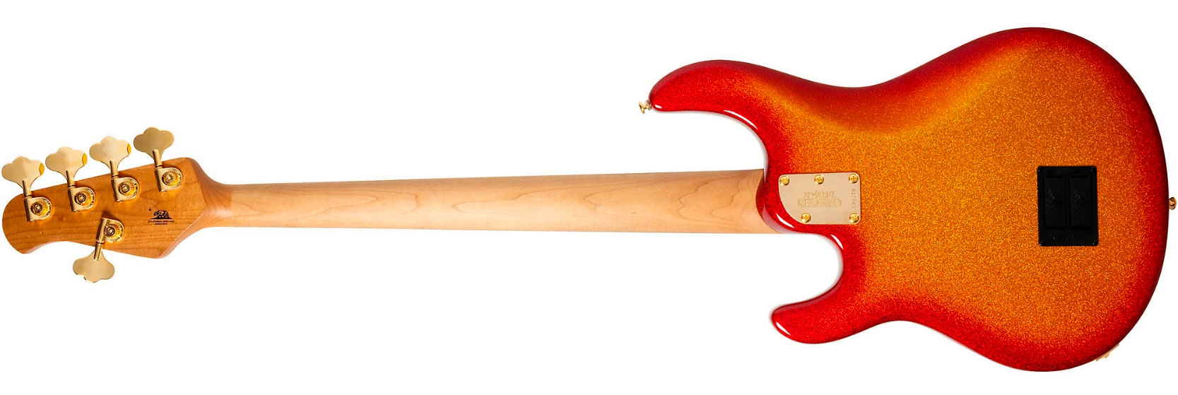 Music Man Stingray Special Hh 5c Active Eb +housse - Cherry Punch - Basse Électrique Solid Body - Variation 1