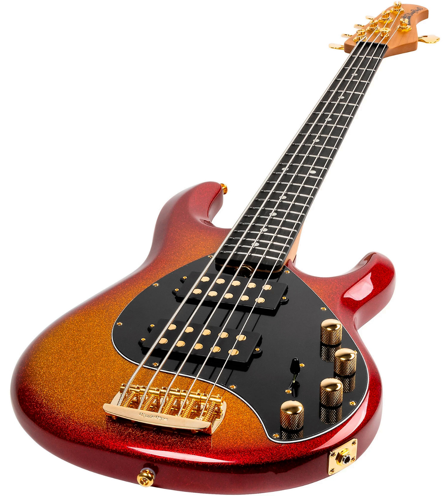 Music Man Stingray Special Hh 5c Active Eb +housse - Cherry Punch - Basse Électrique Solid Body - Variation 2