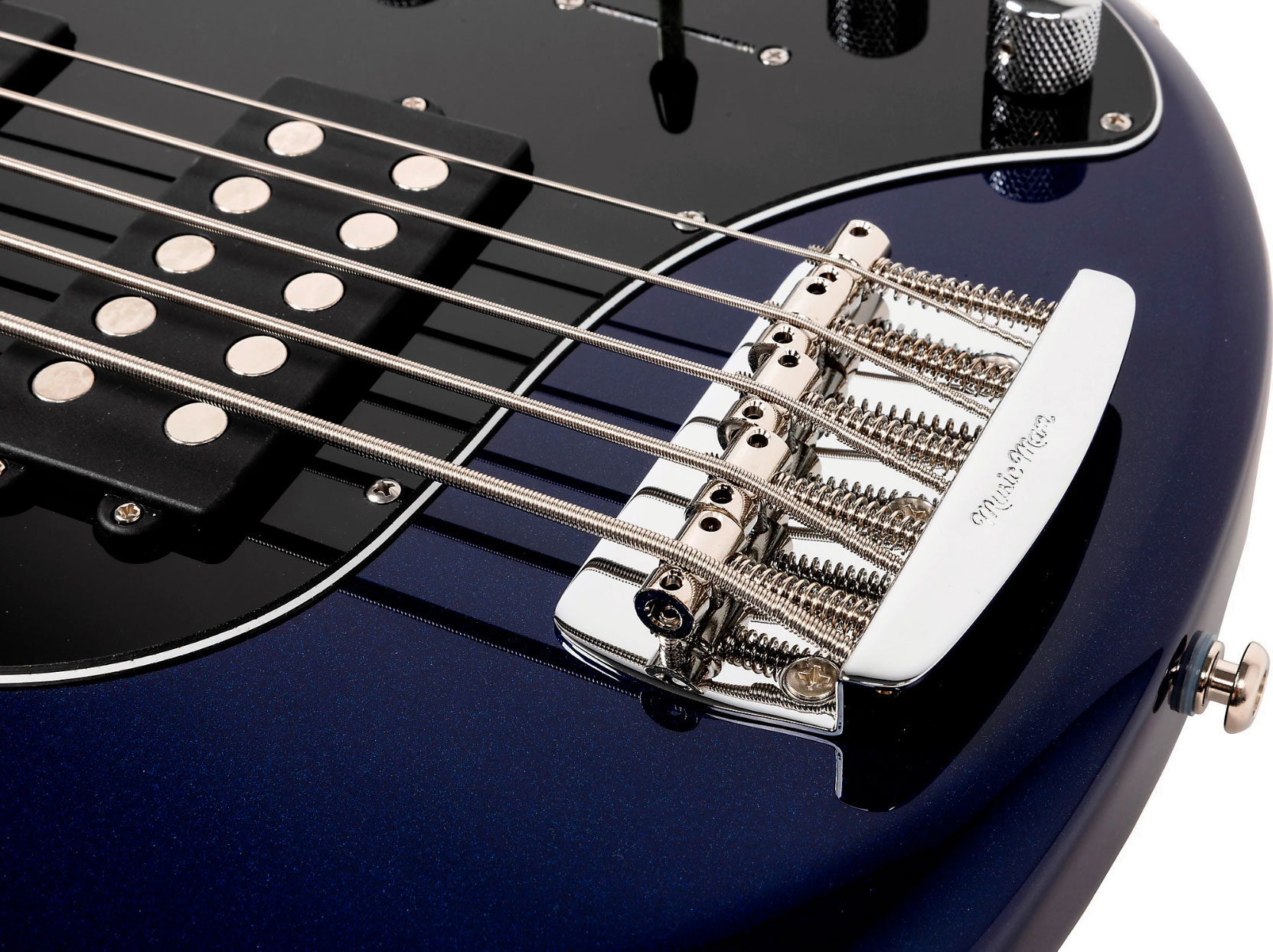 Music Man Stingray Special Hh 5c Active Rw +housse - Butane Blue - Basse Électrique Solid Body - Variation 4