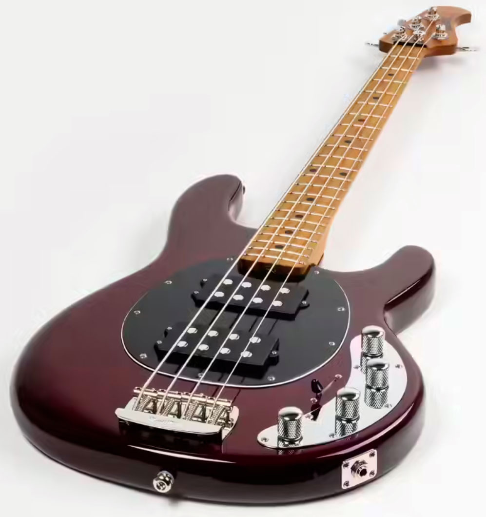 Music Man Stingray Special Hh Active Mn +housse - Translucent Oxblood - Basse Électrique Solid Body - Variation 2