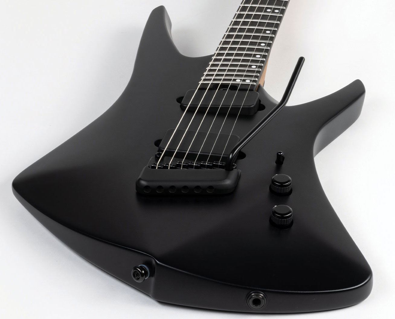 Music Man Tosin Abasi Kaizen 6c Signature Multiscale 2h Trem Eb - Apollo Black - Guitare Électrique Multi-scale - Variation 2