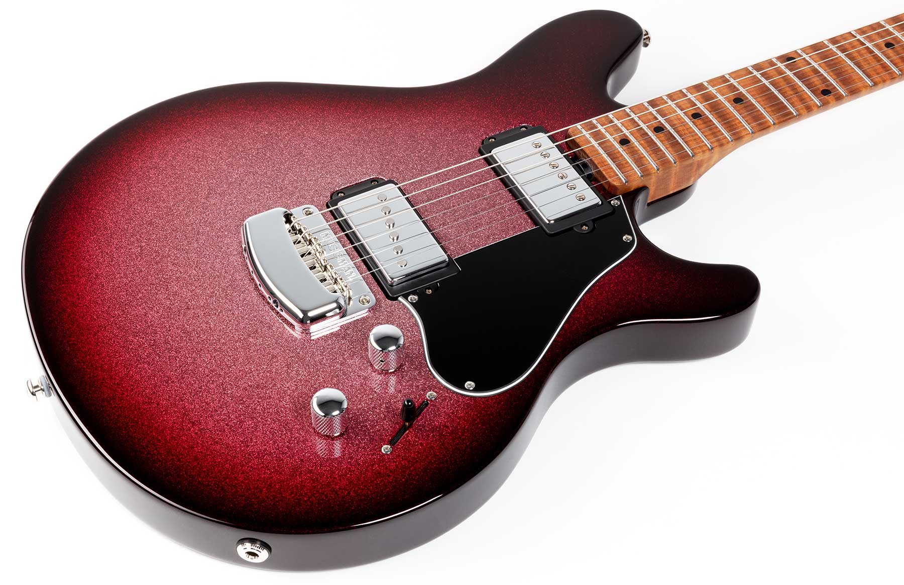 Music Man Valentine Signature 2h Ht Mn +housse - Maroon Burst Sparkle - Guitare Électrique Signature - Variation 2