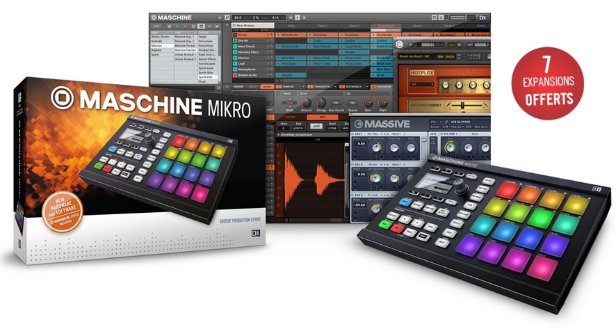 Native Instruments Maschine Mikro Mk2 Black - ContrÔleur Midi - Variation 3