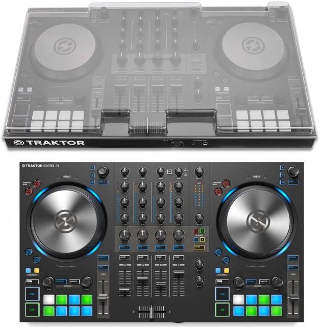 Pack dj avec housse/flight/decksaver Native instruments Traktor Kontrol S3 + Decksaver