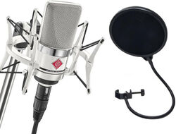 Micro statique large membrane Neumann TLM 102 White Edition  + XM 5200 FILTRE ANTI POP