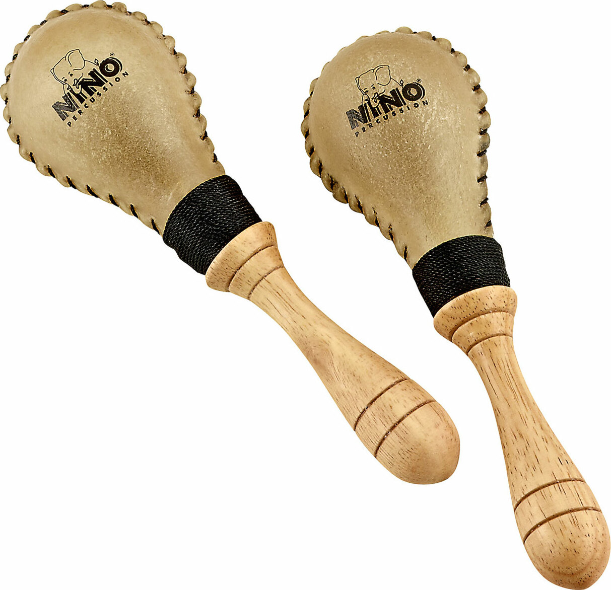 Nino Percussion Nino10 Maracas Cuir - Percussions À Secouer - Main picture