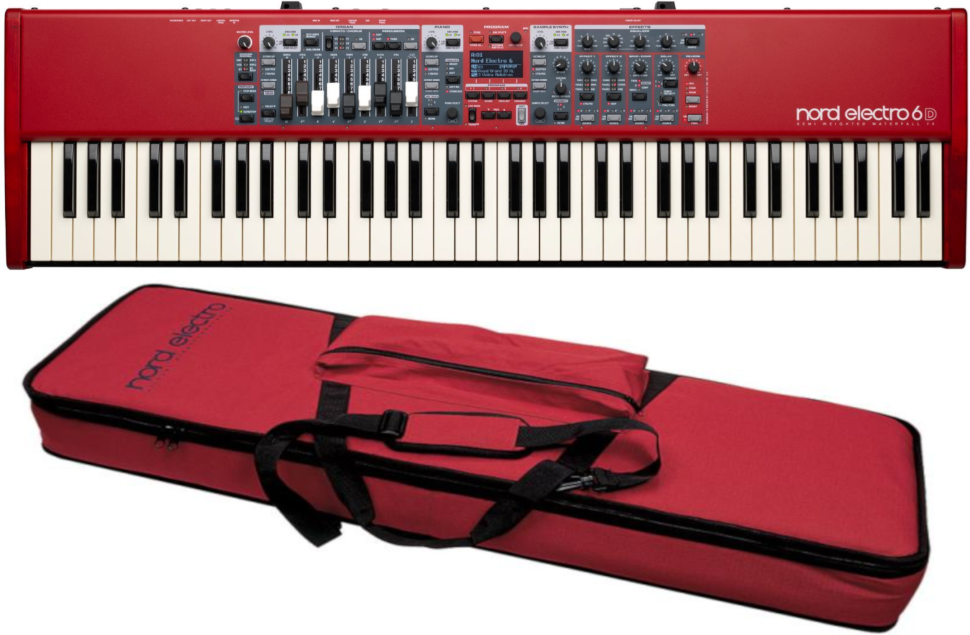 Nord Electro 6d 73 Rouge + Housse Nord Softcase2 - Pack Clavier - Main picture