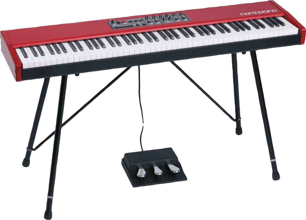 Nord Stage 4 73  + Sup Pour Nord - Rouge - Pack Clavier - Main picture